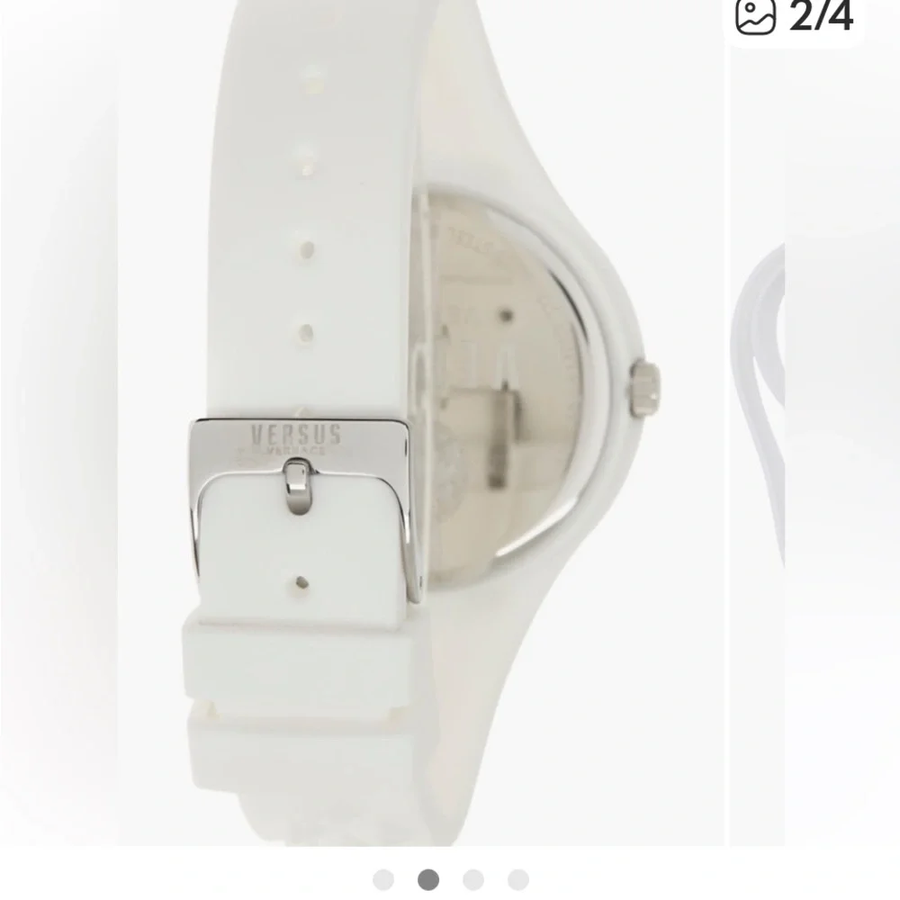 Versus Versace Women’s White Medusa Dial Silicone Watch - Picture 2 of 4